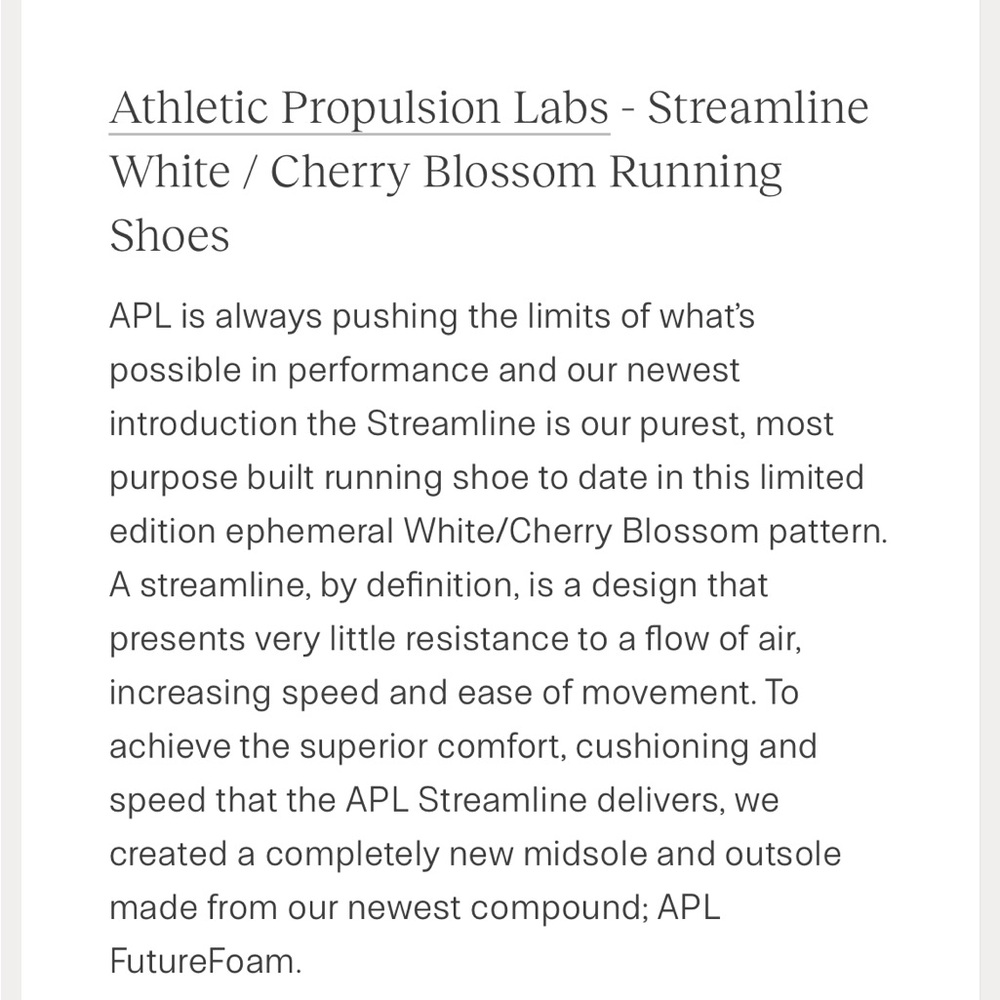 SALE | APL Streamline Women's 9 Cherry Blossom LE Running Shoes - Picture 2 of 13